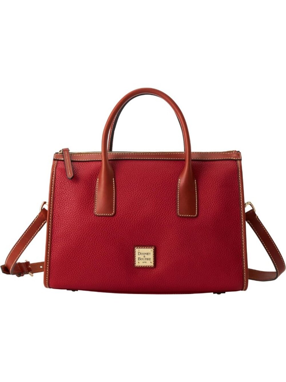 Stylish Leather Satchel Handbag for Women with Crossbody Strap - Versatile